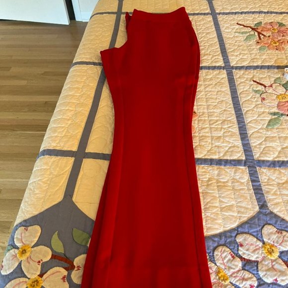 INC Red Stretch Pants Size 6 - Picture 6 of 8